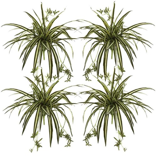 Nearly Natural Artificial Spider Plant 23" Life-Like Realistic Plastic Green - Picture 2 of 4