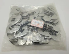 Lot 144 pcs Silver Heart Metal Western Slotted Conchos Indie Leather Crafts VTG