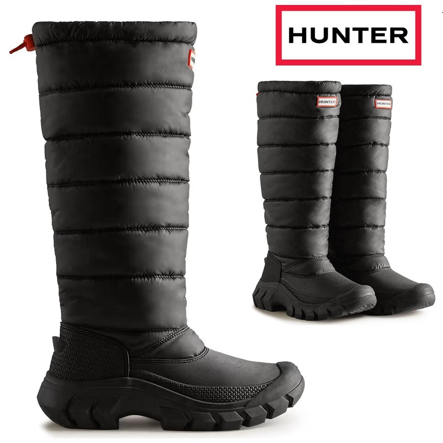LADIES HUNTER INTREPID NYLON SNOW WINTER COLD WATERPROOF MUCKER WELLINGTON BOOTS