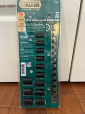 Allen Tools Usa 38 Drive Metric Impact Socket Set Sealed 19502 Nos 12 Pcs.