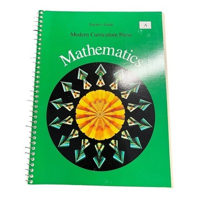 MCP Mathematics Level A Teachers Guide Grade 1~1994 Spiral Bound Homeschool W104