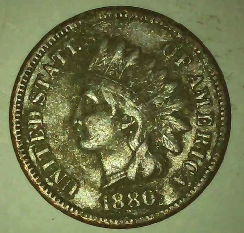 1880 Indian Head Penny; Good condition