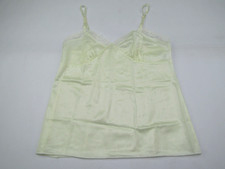 VTG Deena Camisole Lingerie Womens Size 32 Cream Satin Lace Babydoll Wedding