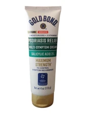 Gold Bond Multi-Symptom Psoriasis Relief Cream, 4 oz., for Itchy, Irritated skin