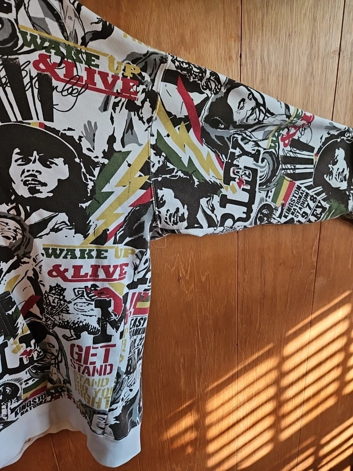 Sudadera con capucha vintage Bob Marley Zion Roots talla 2x Foto 4 de 4