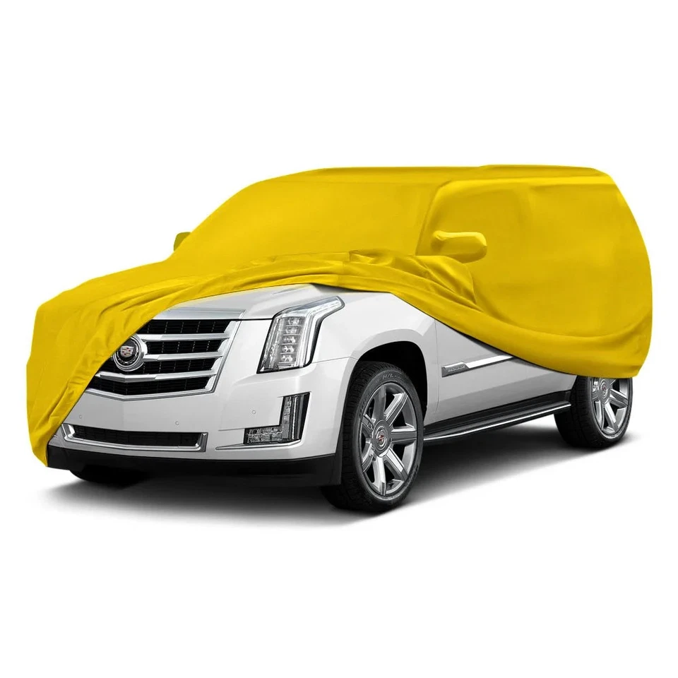 For Hyundai Tucson 22-24 Satin Stretch Indoor Velocity Yellow Custom Car Cover Foto 2 de 4