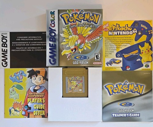 Pristine CIB Game Boy Color Pokémon Gold Version