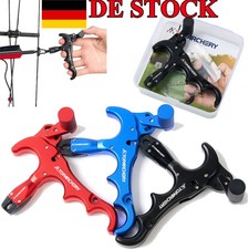 360&deg; 4 Finger Release Aids Drehen Metall f&uuml;r Bogenschie&szlig;en Compoundbogen Jagd
