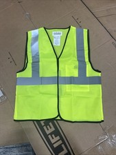 Reflective Tape Safety Work Vest  Hi Vis ANSI Class 2 , S/M