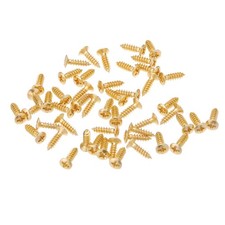 50 Screws Gold Plating 3mm For Electric Guitar Pickguard