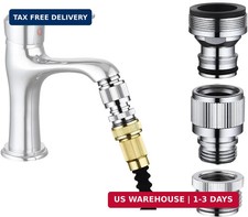 Kitchen Sink Faucet Quick Connector, Sink Faucet to Garden Hose Adapter, Dishwas