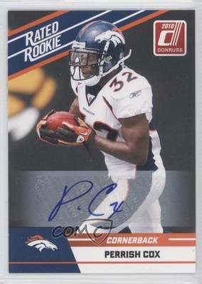 2010 Donruss Rated Rookie Box Set Auto Perrish Cox #81 Auto RC 7h6