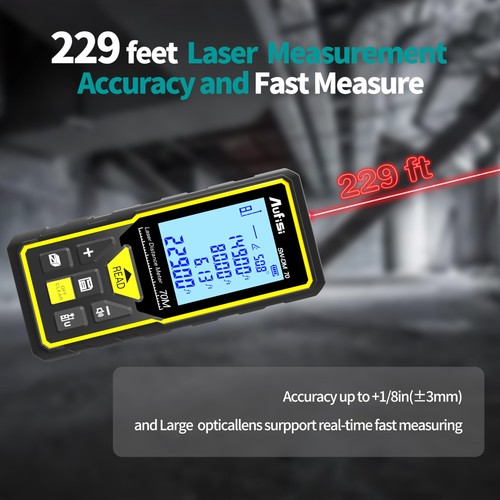 Laser Measure, 229FT/100M Multifunctional Laser Measuring Tool M/in/Ft Unit S... - Picture 4 of 7