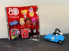Monogram Mattel Toys 80th Anniversary Hot Wheels 3D Foam Bag Clip Keychain