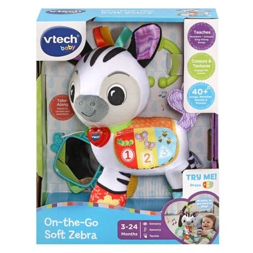On-the-Go Soft Zebra Plush Soft Toy - Brand New Sealed - Image 1 of 1