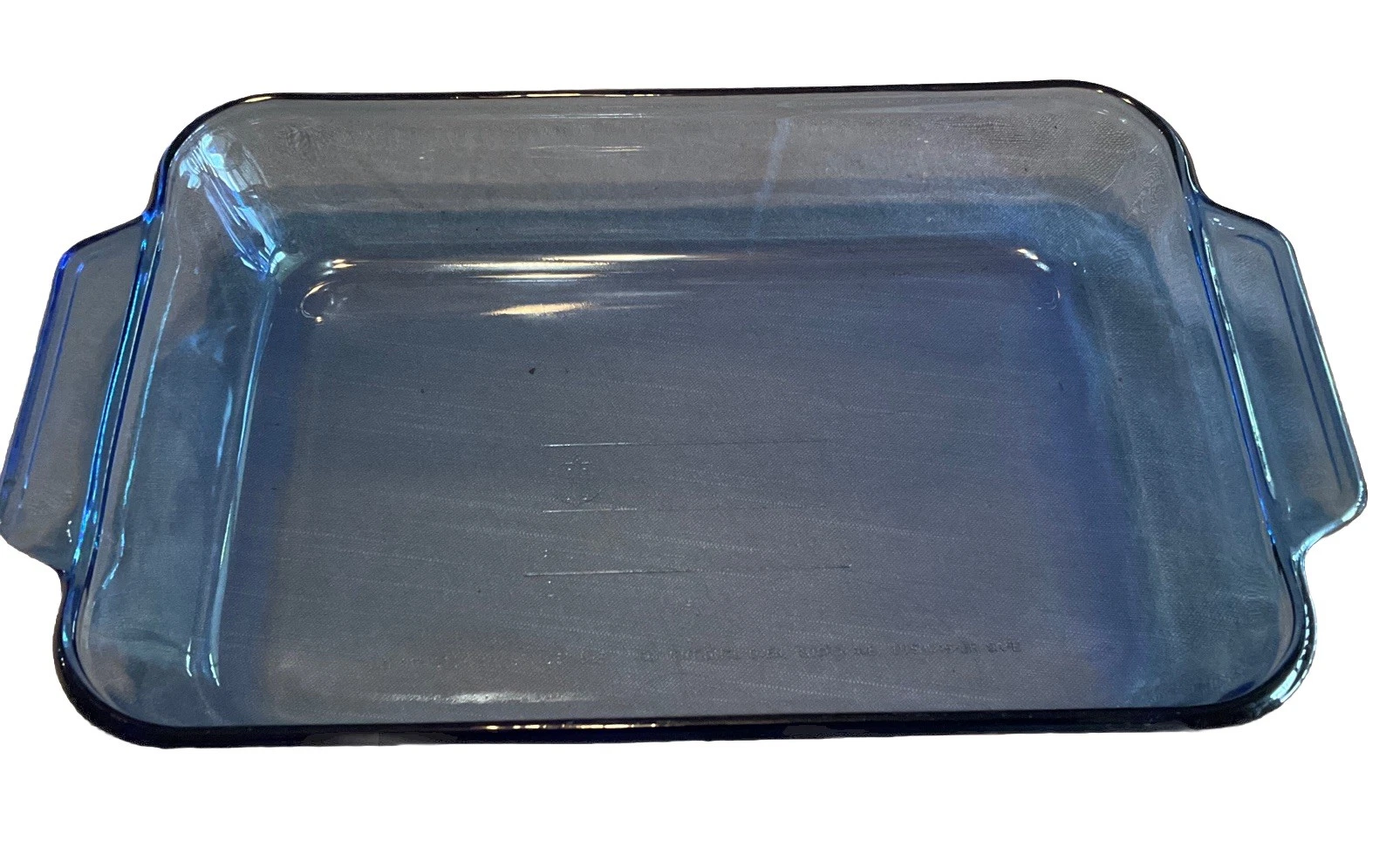Anchor Hocking 3 Qt Cobalt Blue Baking Dish Glass Casserole 9.5 x 13.5 Ovenware
