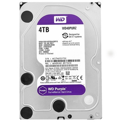 Western Digital Purple 4TB WD40PURZ 64MB SATA III 5400 RPM 3,5 Zoll
