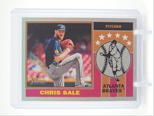 CHRIS SALE 2025 TOPPS HERITAGE BASEBALL 1976 PLAYER ICONS HOLO Q3478