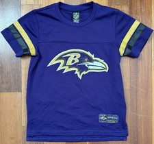 NFL Team Apparel Baltimore Ravens Purple Jersey 96 size YOUTH SMALL 8 Free Ship