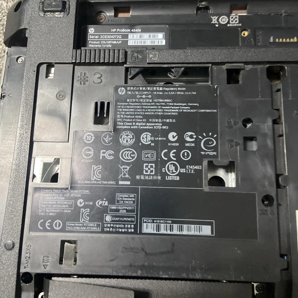 HP ProBook 4540s BIG 15.6" Laptop i5 Motherboard Faulty - Image 4 of 4