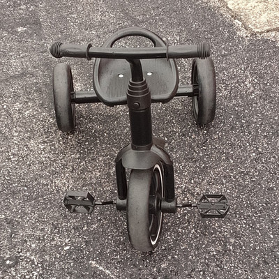 KRIDDO Kids Tricycle Ride-On, 3-Wheel Trike, Black