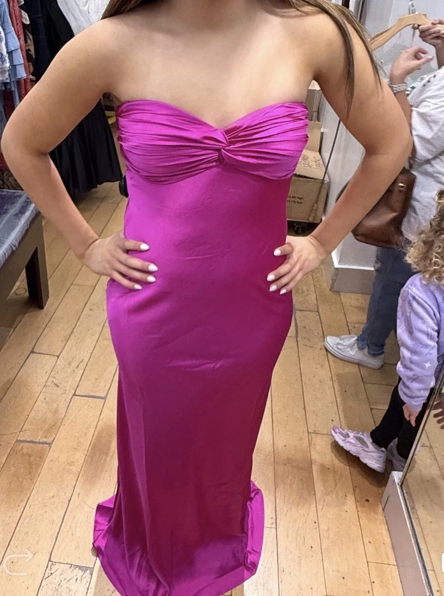 Satin Pink Bodycon Dresses for Women for sale | eBay