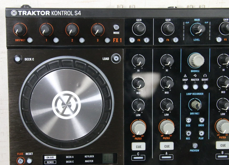Native Instruments Traktor Kontrol S4 MK2 4-Channel DJ Controller w/ AC Adapter - Image 3 of 4