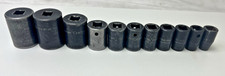 Lot Of 11 Snap On 12-inch Drive 6-point Sae Shallow Impact Sockets