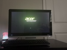 Acer All-in-One Windows Computer H237H, HDMI Connectivity, Black Silver