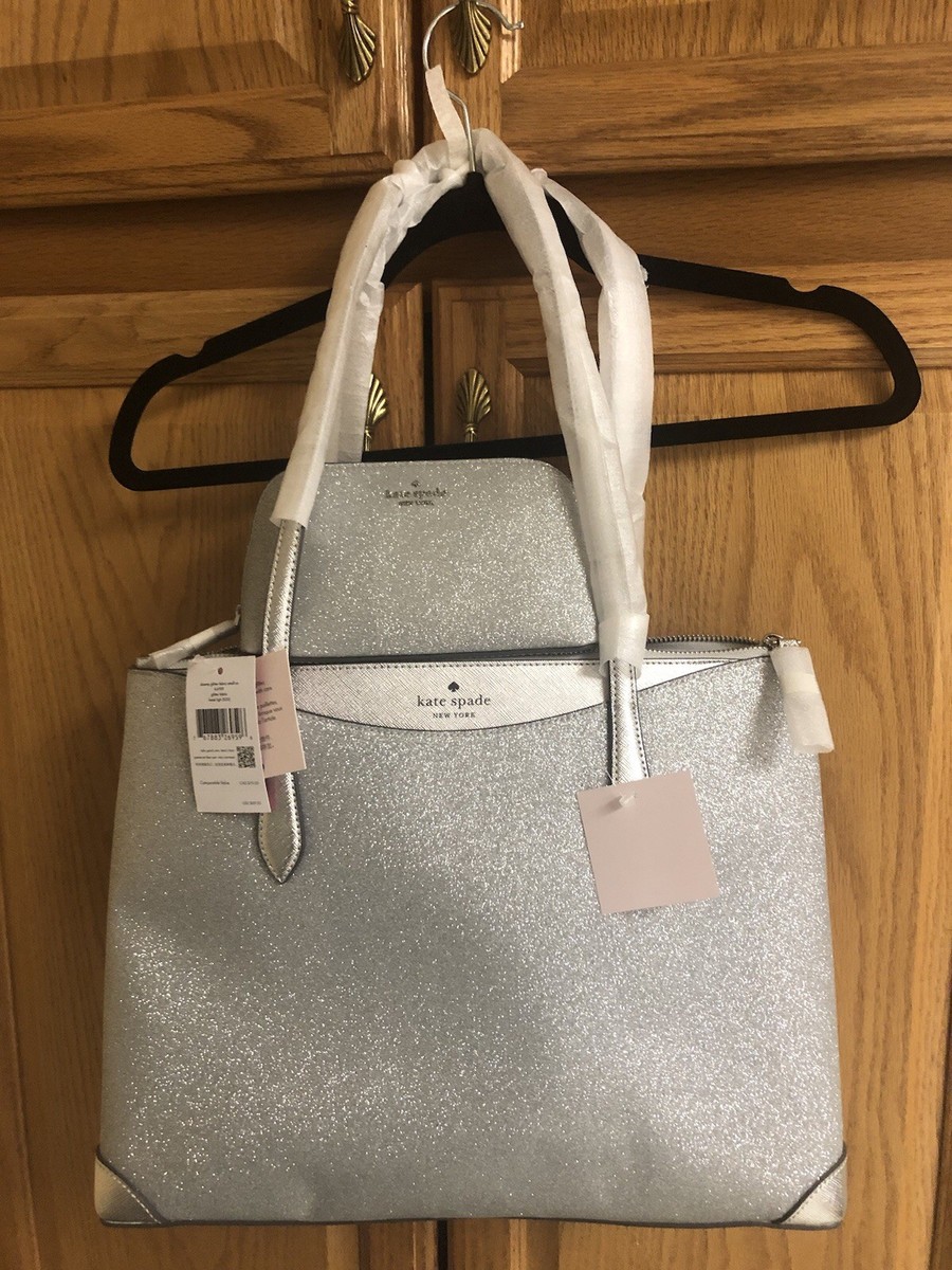 Kate Spade Glimmer satchel Zip Tote Shoulder Bag NWT w matching