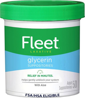 #ad Fleet Glycerin Suppositories for Constipation Relief Fast and Effective Stimula $5.99