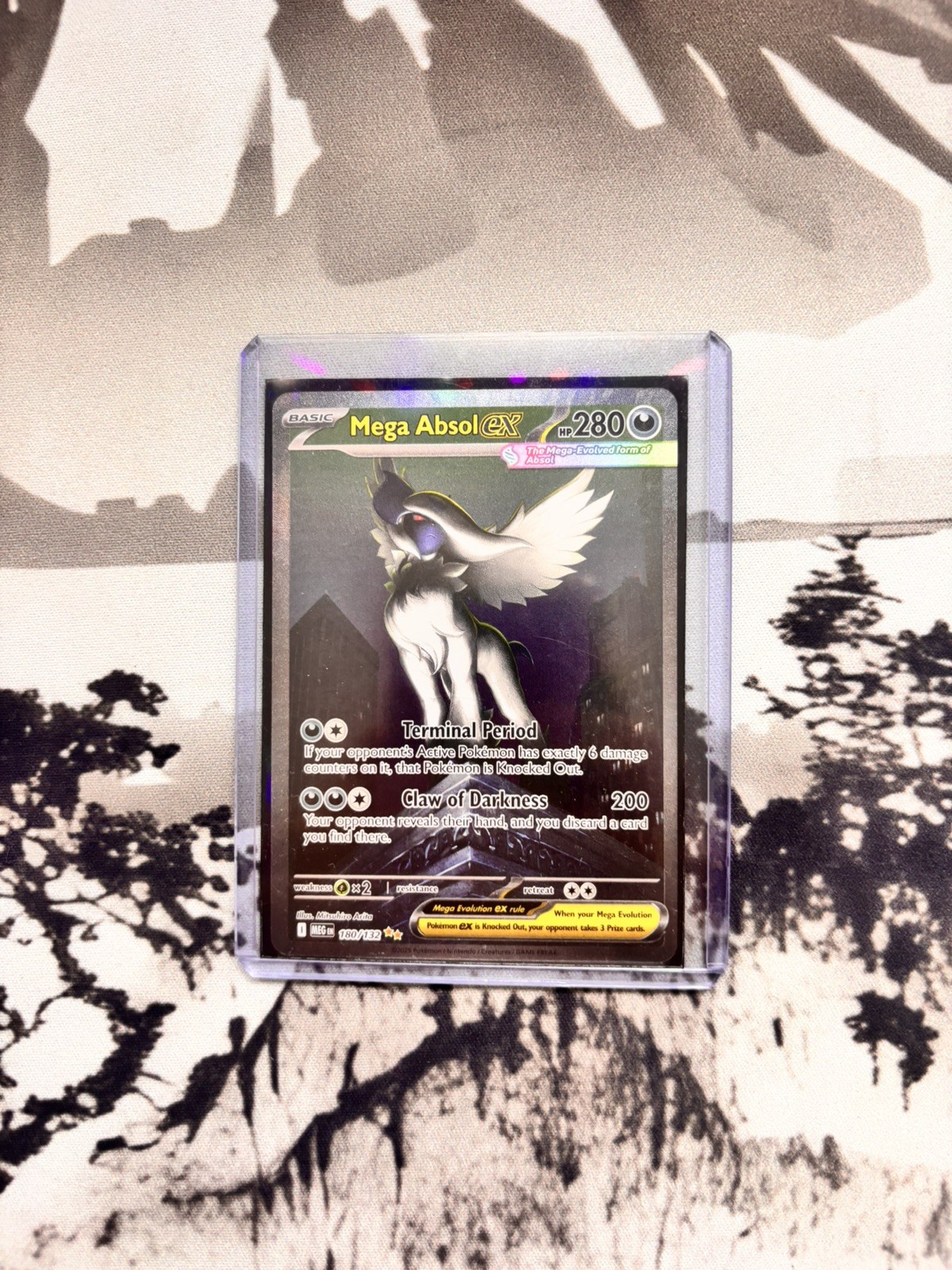 Pokemon TCG Mega Absol EX 180/132 Mega Evolution Sir 2025 Near Mint Condition
