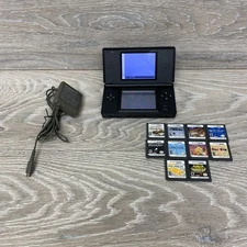 Nintendo DS Lite Console Black with Games **READ**