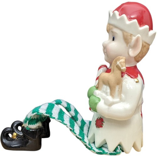 Lenox Christmas Elf Figurine Shelf Sitter Holiday Candy Cane Striped Whimsical - Picture 10 of 22