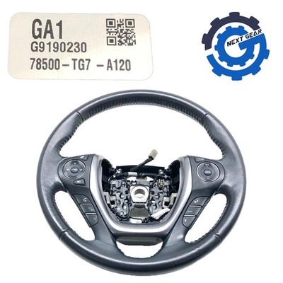 #ad #ad Honda Black Leather Steering Wheel for 2016 2018 Honda Pilot OEM 78500 TG7 A120 $254.96