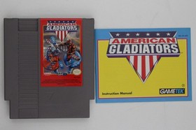 American Gladiators Nintendo NES Cartridge and Manual Tested and Working