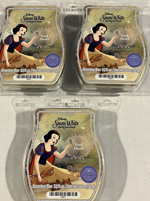 Scentsy Snow White Kind Heart Wax Bar Disney 3.2 fl. oz NEW Lot of 3 - FREE SHIP