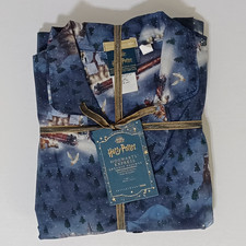 Pottery Barn Teen Harry Potter Hogwarts Express 2 Piece Cotton Pajama Small NWT