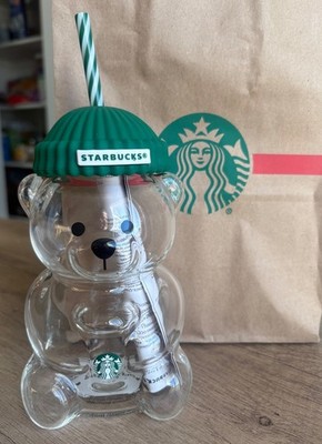 2025 Starbucks Bearista BEAR Glass Jar Cold Cup Tumbler NEW LIMITED