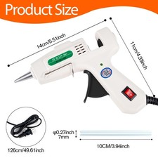 Mini Hot Glue Gun Kit with 30 Glue Sticks for School Home Crafts DIY Arts 0.49 per gallon