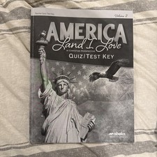 America Land I Love Teacher Quiz/Test Key 4th...