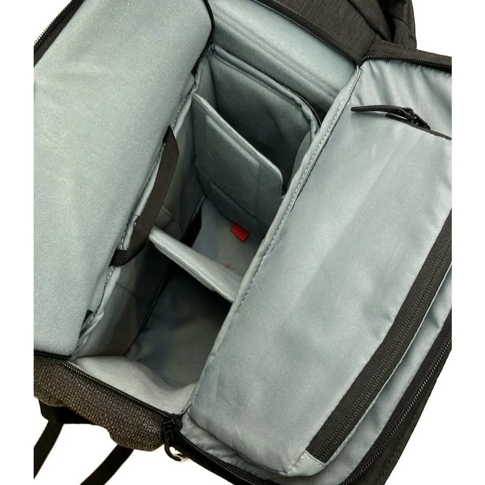 Manfrotto Bolso para Cámara Mochila Para Hombre Detalles de Daños Bolsillos Interiores Parte Inferior 3d961d Foto 3 de 4