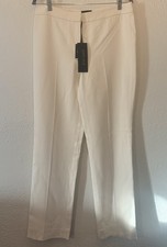 Carlisle Collection Ivory Winter White Lined Trouser Pants NWT Size 10