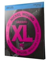 D'Addario EXL170 Long Scale Nickel Wound Bass Guitar Strings - Light, 45-100