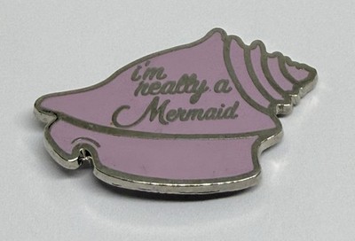 I'm Really A Mermaid Conch Seashell Shell Lapel Pin (P172)