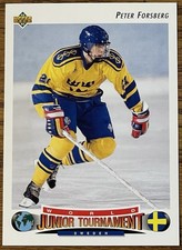 Peter Forsberg 1992-93 Upper Deck Rookie Card #235 NHL RC Free Shipping