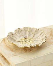 Designer Elegant Catch-All Floral Dish Off-Wh...