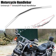 1" 25MM Motorrad Lenker 70cm Drag Bar Chrom Für Harley Sportster Bobber Chopper