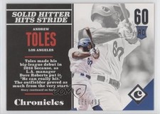 2017 Panini Chronicles Rookies 66/499 Andrew Toles #124 08jk
