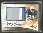 2017 Leaf Q Barry Sanders Flashback 2015 Auto Memorabilia Gold Patch #/25
